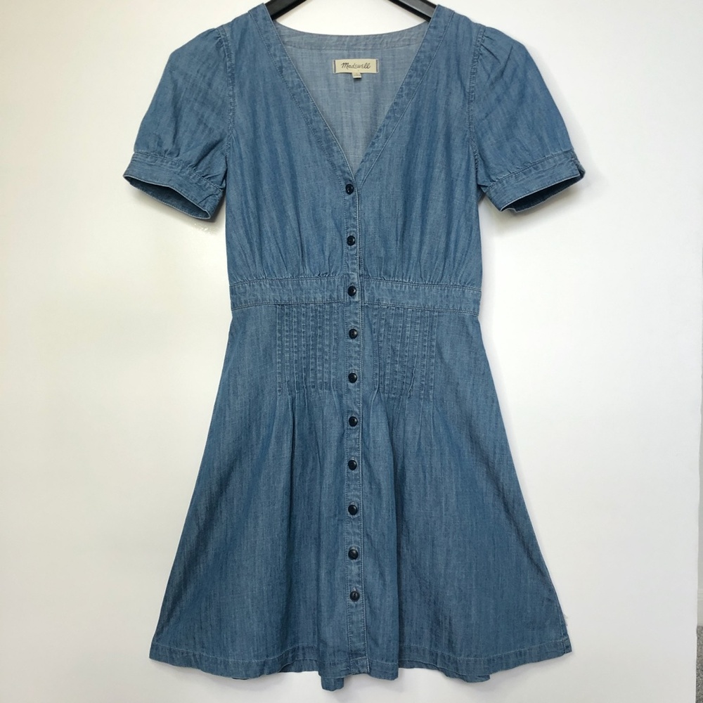 Madewell Denim Daylily Dress SZ 0 - Picture 5 of 15